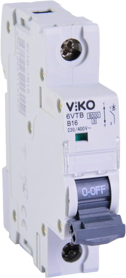 6VTB-1B16 Otomatik Sigorta 6kA B Tipi 1 Kutup 16A