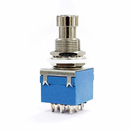On/On/Off 3lü Anahtar AC 250V 3A 9 Pin Switch Anlık Basmalı Buton Ayak Pedal Elektro Gitar Efekt Kutusu Mandallama