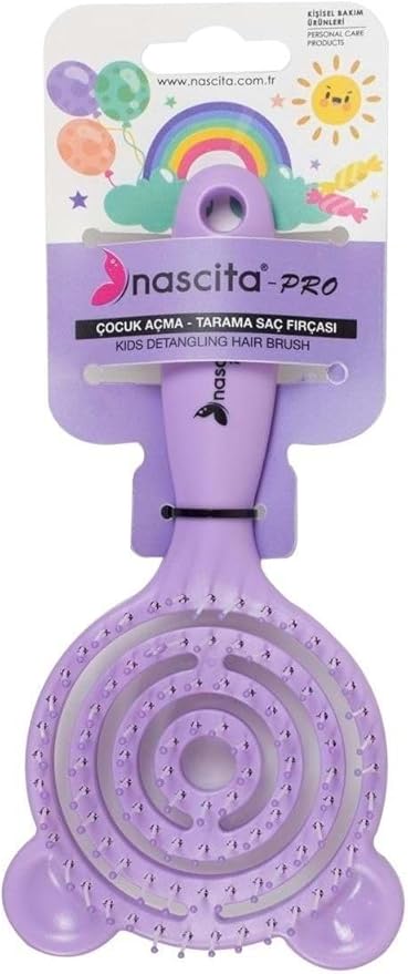 Pro Üç Boyutlu Çocuk Saç Fırçası Lila -39
