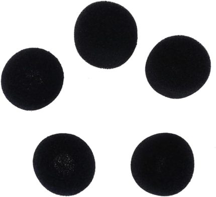 pedi mikrofon süngeri mikrofon yastığı yaka mikrofon süngeri kulaklık mikrofon süngeri kürsü mikrofon süngeri (Siyah)