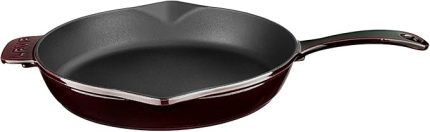 Metal Premium Serisi - Döküm Kızartma Tavası, Yuvarlak, 28 cm, Majolik Mor