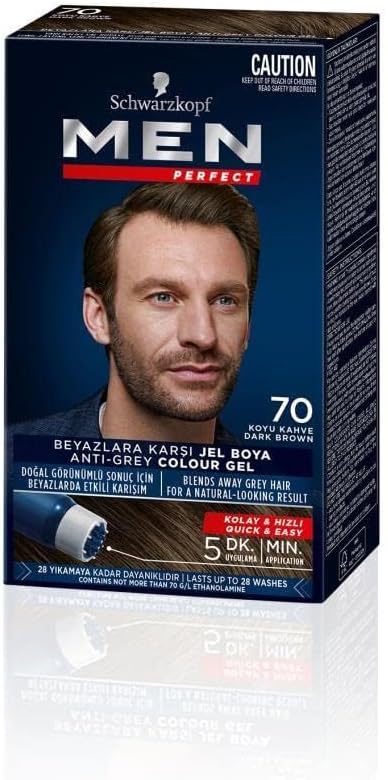 Men Perfect Saç Boyası 70 - Koyu Kahve, 80 Ml