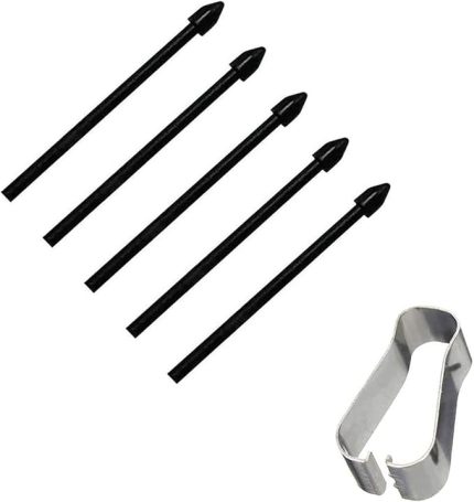 S-Pen yedek uçlar Samsung Galaxy Tab S7 FE/Tab S7 / Tab S7+ Plus/Galaxy Tab S8 / Tab S8+ Plus/Tab S8 Ultra için dokunmatik Stylus S Pen Uçlar uç alet seti, 5 adet (siyah)