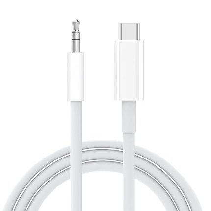 USB C - 3,5 mm Ses Aux Jak Kablosu, iPhone 15 için Aux Kablosu, Tip C - 3,5 mm Kulaklık Araba Stereo Kablosu, iPhone 15 Plus /15 Pro Max ile Uyumlu, Samsung Galaxy S23 S22 Note 20, Pixel 5 XL