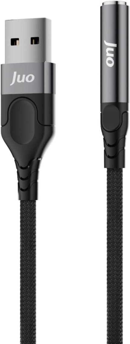 USB-A to 3.5mm Jack Kulaklık Mikrofon Aux Dönüştürücü Harici Ses Kartı