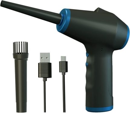 Akülü Hava Silgi 42000 RPM Elektrikli Toz Temizleyici 10000mAh Şarj Edilebilir Pil Bilgisayar Klavye Hayranları için Yeniden Kullanılabilir Silgi Yazıcı Temizleme