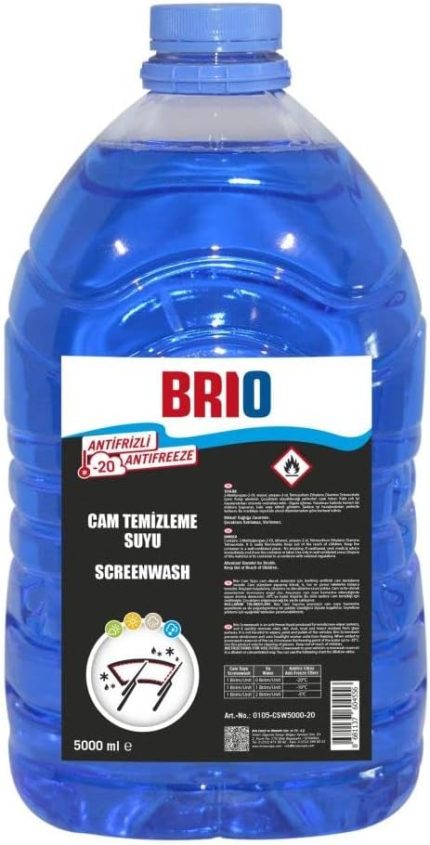 Cam Temizleme Suyu, -20 Derece, 5000 ml
