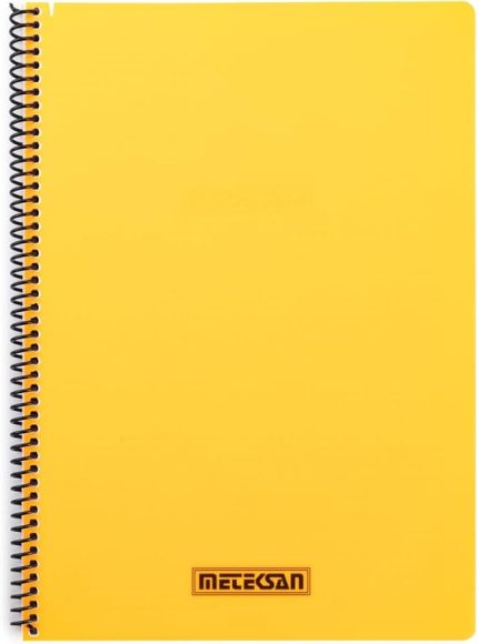 Karina Neon Serisi, A4 100 Yaprak Kareli PP Kapaklı Spiralli Defter, Turuncu