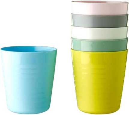 Ikea 004 613.79 Çocuk Plastik Bardağı Pastel Çok Renkli 17 cm (6'lı Paket)