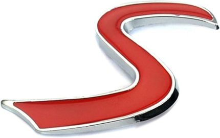 S Araba Amblemi, Mini Cooper S JCW için Mini Araba Ön Izgara Rozeti, Bağlantı Elemanları ve Bagaj Rozeti Amblemi ile