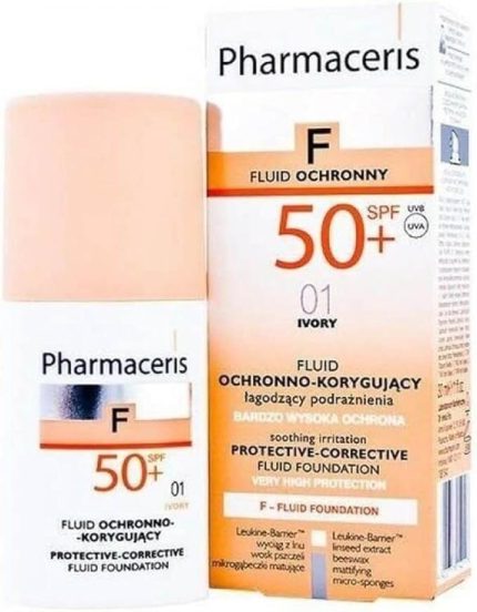 SPF 50+ Ivory Protective Corrective Foundation Kapatıcı Fondöten Fluide Kapatıcı Fondoten (50 ml)