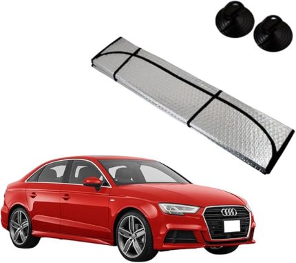 Ön Cam Katlanabilir Güneşlik Araba Metalize Perde (130x60)