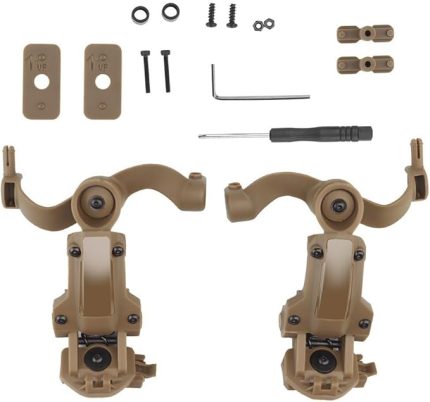 Kulaklık Tutucu Monte Parçaları Ray Adaptör Kiti Ayarlanabilir Gürültü Önleyici Tutucu, Set B