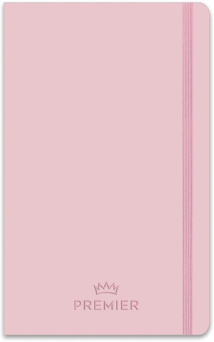 Color 13x21 96 Yaprak Çizgili Ciltli Premier Defter - Pembe