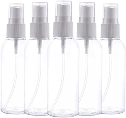 Sprey Başlıklı 100 ml Boş Pet Şişe 5 Adet Sağlam Sert Plastik