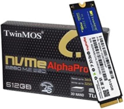 512GB M.2 PCIe Gen3 NVMe SSD (3600-3250Mb-s) NVME512GB2280AP TLC 3DNAND Ssd