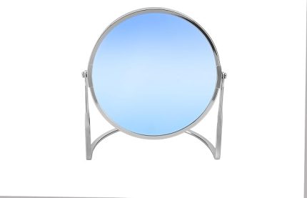 Kama Parlak Gümüş Çift Taraflı Büyüteçli Ayna 18 cm