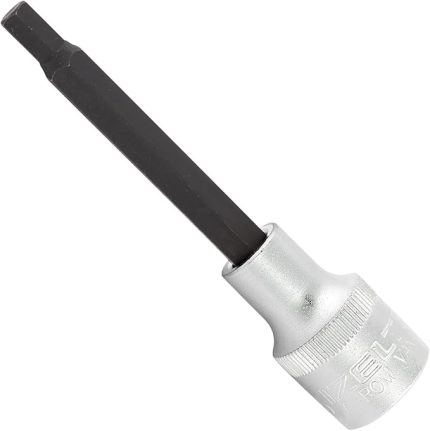 1113064106 1/2" Uzun Allen Uçlu Lokma Anahtar, Krom, 6 mm