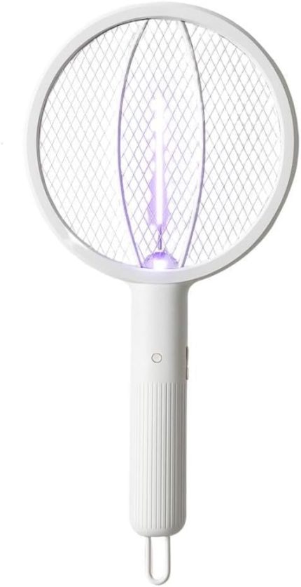 Katlanabilir Şarjlı 12000maH 300V 5 Katmanlı Uv Işıklı Elektrikli Sivrisinek Öldürücü Raket Sinek Öldürücü Sineksavar