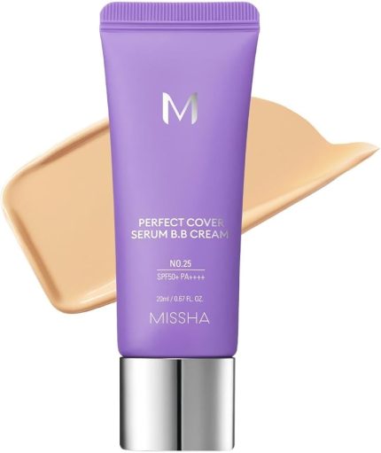 Yaşlanma Karşıtı Bakım ve Aydınlık Görünüm Sunan M Perfect Cover Serum BB Cream SPF50+/PA++++ No:25