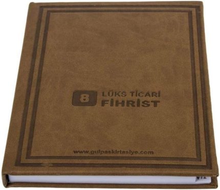 Fihrist 17x24 8 Yaprak Suni Deri Kapaklı (164)