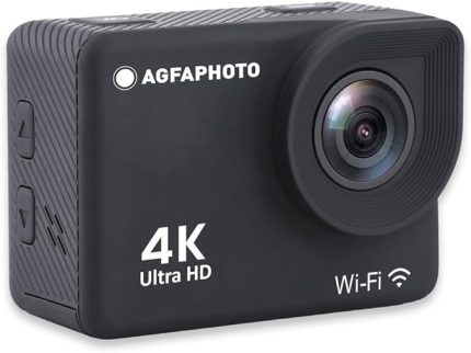 Realimove AC9000-30 su geçirmez Dijital Eylem Kamera (Gerçek 4K EIS Anti-Shake, 170 Â ° açı, 2.0 inç LCD ekran, 18 Zubehörteile, WLAN) Siyah m