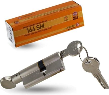 Kilit Kale 164 SM Bilyalı Mandallı Barel Nikel (26+10+32) 68MM