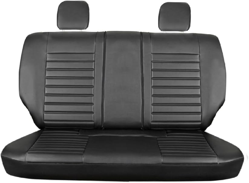 Megane 2 HB İle Uyumlu Lüx Oto Koltuk Kılıfı Ön Arka Takım Çizgili Desen SİYAH - Görsel 3
