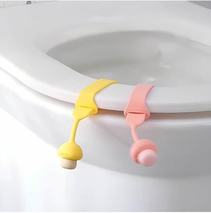 Kapağı Hijyen Aparatı, Klozet Kapak Tutacağı - 2 Adet Pembe