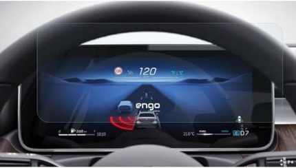 Mercedes C200 12.3 inç ile Uyumlu Dijital Gösterge Paneli Ekran Koruyucu Nano W206 Direksiyon Arkası Ekran Koruyucu