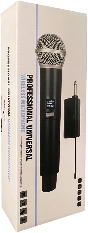 Kablosuz Karaoke Mikrofonu 6.35mm Amfi Hoparlör İçin 600 Hz ila 800 KHz Çok Amaçlı Tak ve Çalıştır Kablosuz Mikrofon Dış Mekan İçin WN05 (Tekli-WN05) - Görsel 5