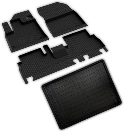 autoaccessories Peugeot Rifter ile Uyumlu 4D Paspas ve 3D Bagaj Havuzu 2019 ve Üstü