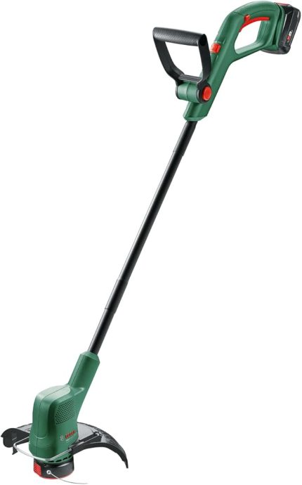 EasyGrassCut 18V-230 akülü çim biçme makinesi (1 x akü 2,0 Ah, 18 Volt sistemi, kesme çapı 23 cm, kartonda)
