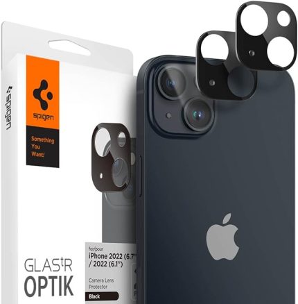 iPhone 14 / 14 Plus ile uyumlu Kamera Lens Camı Koruyucu GLAS.tR Optik (2 Adet) Black - AGL05274