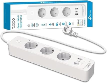 Tapo P300, 1.5m, 3'lü Akıllı Wi-Fi Priz, 18 W Hızlı Şarj, Uzaktan Kontrol, Kolay Kurulum ve Kullanım, Amazon Alexa, Google Home ve HomeKit Desteği
