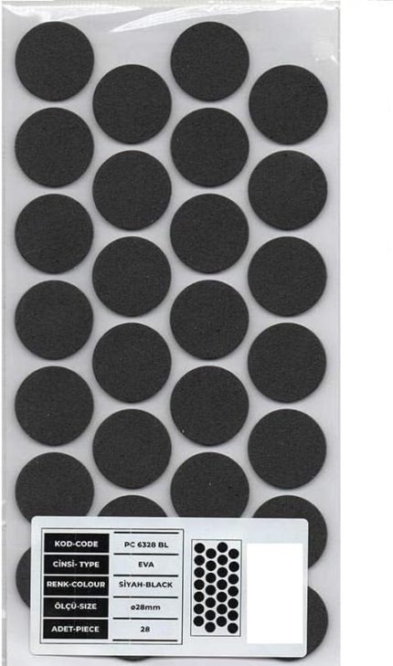 Mobilya Altı Kaydırmaz Eva 28mm