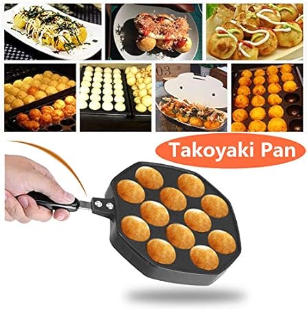 Takoyaki Izgara Tavası Alüminyum Yapışmaz Takoyaki Izgara Tavası Takoyaki Yuvarlak Krep Kalıbı Izgara Tavası Ev Mutfak Pişirme Araçları - Görsel 4