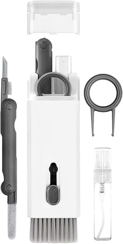 Home Klavye Temizleme Fırçası, 7'si 1 Arada Çok Fonksiyonlu Klavye, Kulaklık Temizleme Fırça Seti Asorti
