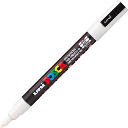 Posca Markör Kalem 3M Set 0.9-1.3 mm Keçe Uçlu Beyaz