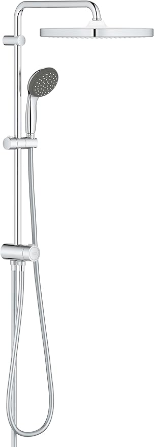 Vitalio Start System 250 Cube Yön Değiştiricili Duş Sistemi | Duvar Dışı Bağlantılı |2 Akışlı Tepe Duşu/1 Akışlı El Duşu/1500mm&1250mm Duş Hortumu| Su Tasarruflu | Duş Başlığı | Krom | 26698000