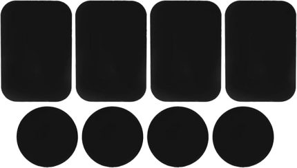 8 Adet Metal Plaka, Telefon araç Tutucu Metal Plaka Değiştirme Etiketi Ile, Manyetik Montaj Ile Uyumlu, Manyetik araç Montaj mıknatıslı Telefon Tutucu Için Kendinden yapışkanlı