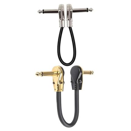 Gitar Efekt Pedal Kablosu Düz Metal Gitar Yama Kabloları Kullanım İçin