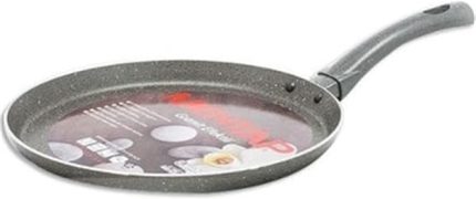 Granit Hamsi Tava Metal Kapak Çelik Sap 28x4cm Gri