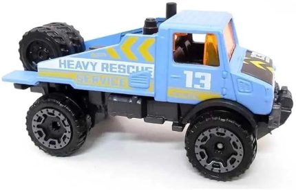Wheels Mercedes-Benz Unimog 1300L HW Haulers 4/5 (61/250) HKJ99 Kısa Kart Mattel 2023 + Blister ve Kart Koruyucu Paket Friki Maymun