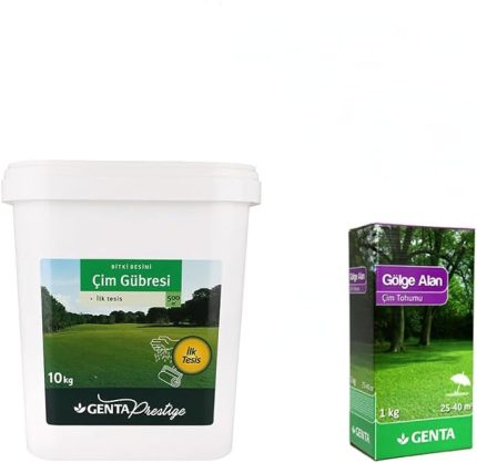 Gölge Alan Çim Tohumu - Prestige Ilk Tesis Çim Gübresi 10 Kg - 40 M2 Alan
