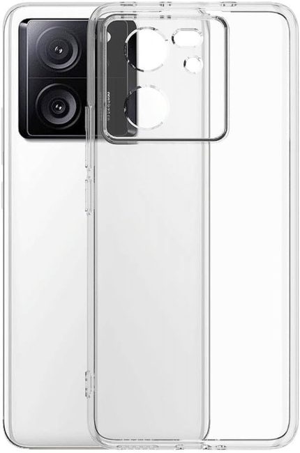 Mi 13T / Mi 13T Pro Uyumlu Kamera Korumalı Darbe Önleyici Ultra Slim TPU Şeffaf Silikon Kılıf (Şeffaf, Xiaomi Mi 13T / Mi 13T Pro)