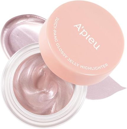 Islak ve Doğal Görünümlü Jel Aydınlatıcı A'PIEU Juicy Pang Glossy Jelly Highlighter No:2 Pink Shell