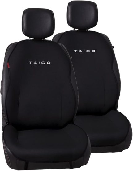 Taigo İle Uyumlu Nakışlı Oto Minderi Ön İki Koltuk