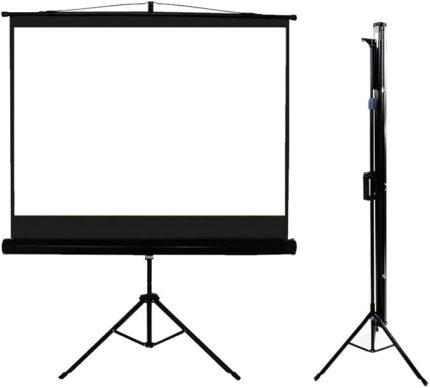 TX-18 180X180cm Tripod Ayaklı Taşınabilir Projeksiyon perdesi, Siyah