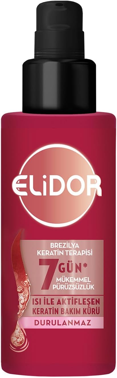 Isı İle Aktifleşen Keratin Bakım Kürü Brezilya Keratin Terapisi Hidrolize Keratin Marula Yağı E Vitamini 90 ml